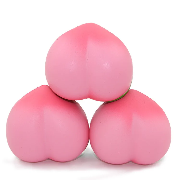 

Manufacturers Direct Selling Pu Squishy Toys Squishy Model Peach 10 Cm Fruit Pressure Reduction Toy Wholesale