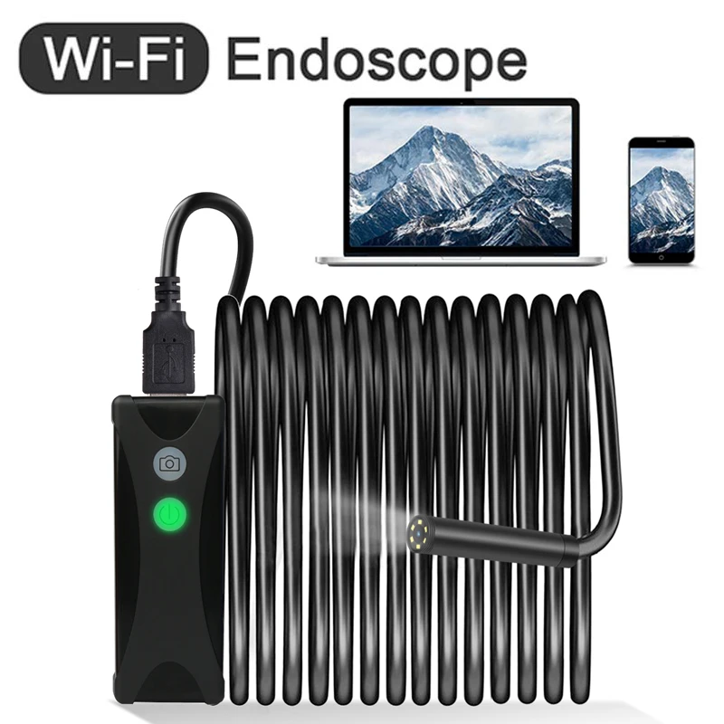 

8mm HD WIFI endoscope, mini camera, USB, endoscope camera, inspection camera for Android/Iphone and PC