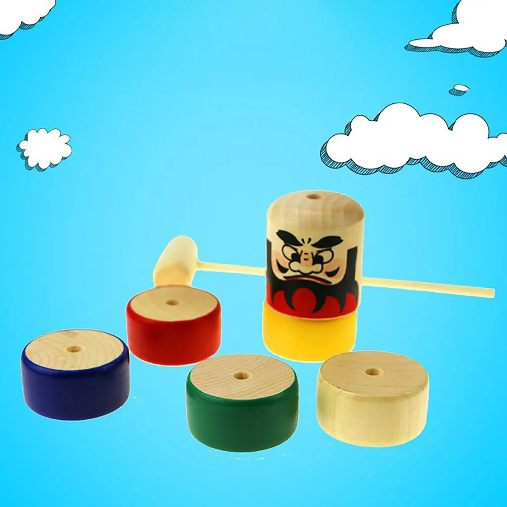 Wooden Puzzle Tapping Balance Toy Children's Early Education Toys Wooden Toys Games Educational Interactive Toy For Baby Gift