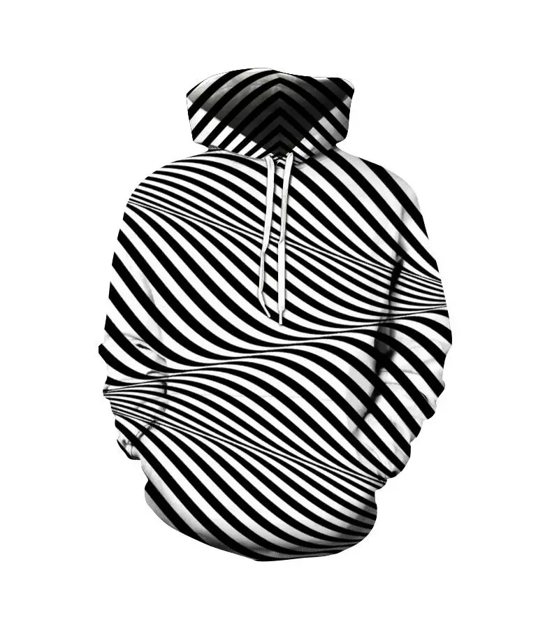 Spring 2020 psychedelic 3D hoodie long sleeve dizzy hoodie personality neutral round hole hoodie couple sweatshirt AA68
