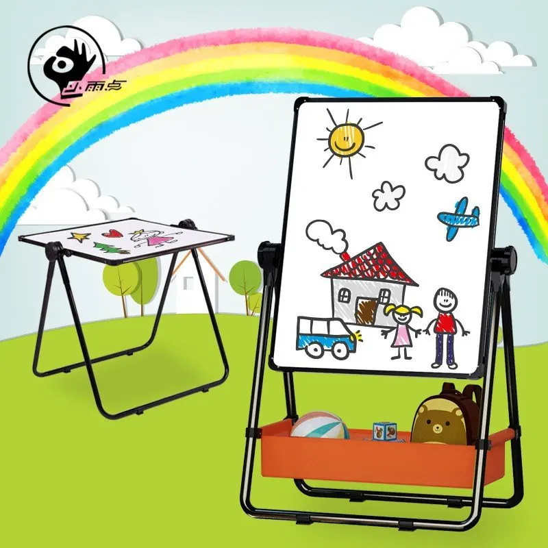 

Writing Board Large Size Blackboard Braced Household GIRL'S Young STUDENT'S Whiteboard CHILDREN'S Drawing Board Double-Sided Mag