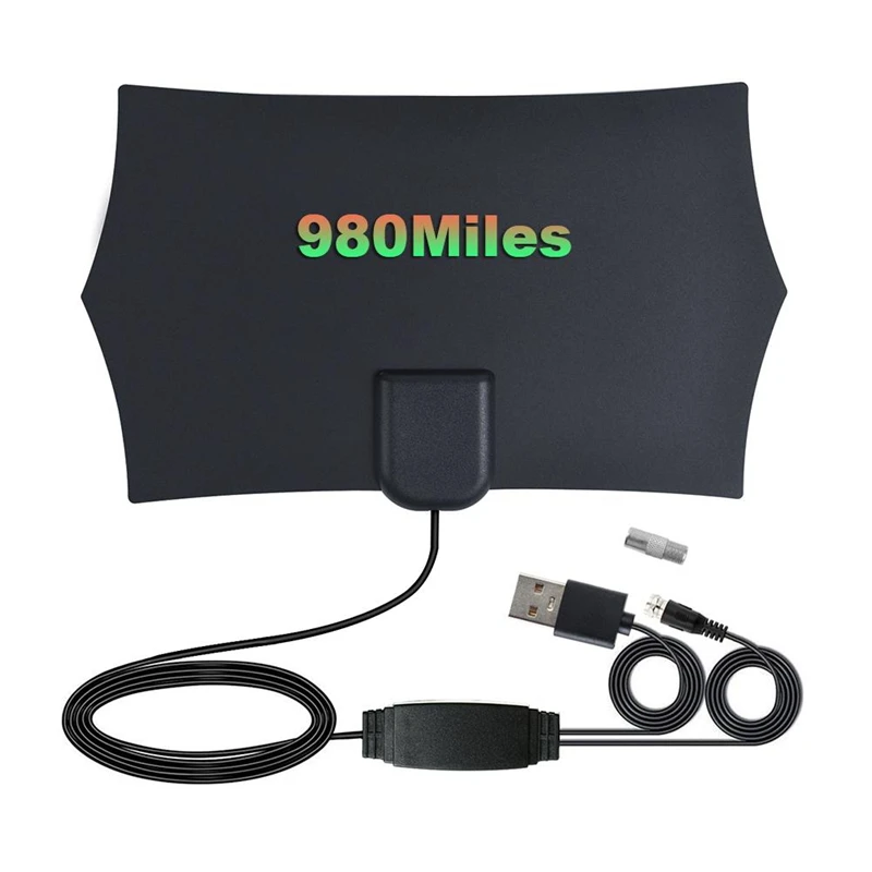 Полный диапазон 980 км антенна ТВ цифровая HD 4K антенна цифровая внутренняя HD ТВ 1080P с усилителем сигнала Усилитель ТВ