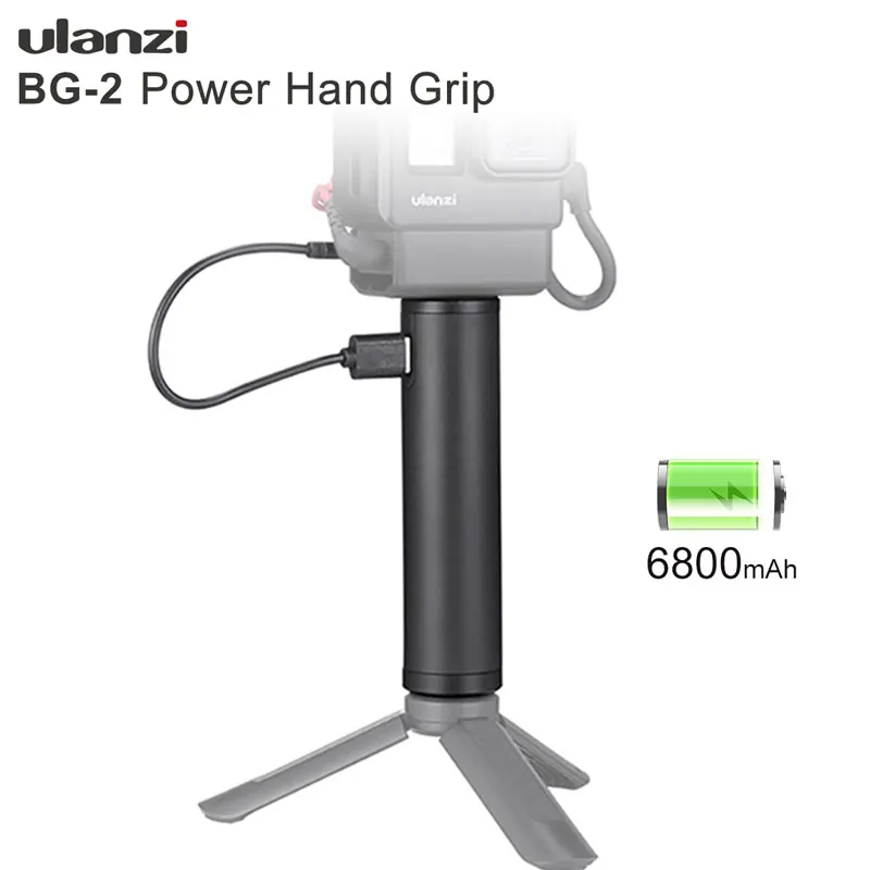 Ulanzi BG 2 6800 мА/ч Мощность Ручка палка ручной стабилизатор для Gopro iPhone 7 6 Plus 5 Black Label Osmo