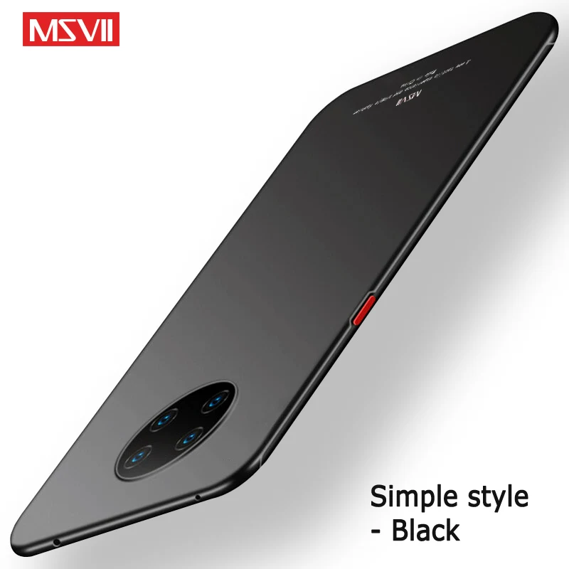 Simple Black Чехол MSVII для oneplus 7T Роскошный тонкий жесткий матовый чехол из поликарбоната one plus 7t pro Чехол для телефона для oneplus 7T 7 6 6t 5 5t Pro Чехол - Цвет: Simple Black