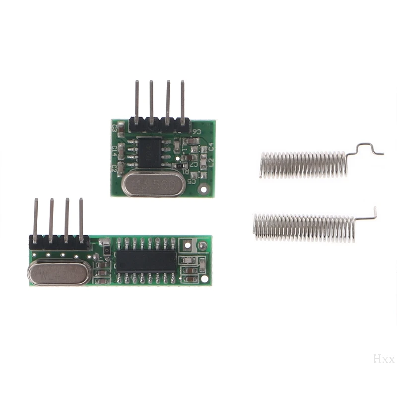 

New 1 Set RF Module 433 Mhz Superheterodyne Receiver and Transmitter Kit with Antenna For Arduino OOTDTY