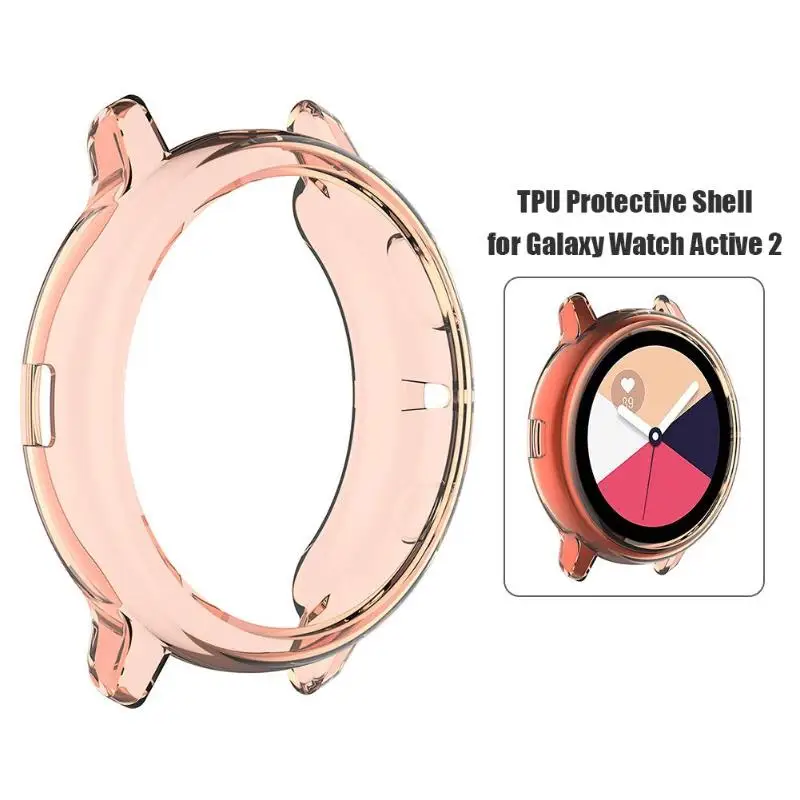 Прозрачный ТПУ защитный чехол для samsung Galaxy Watch Active 2 для 40 мм SM-R830 для 44 мм SM-R820 Смарт-часы