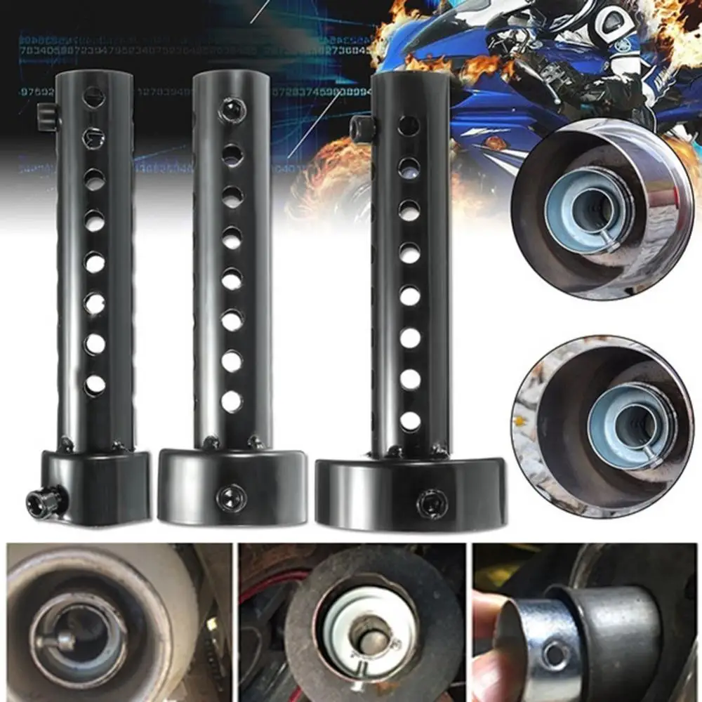 35/42/45/48/60mm Motorcycle Exhaust Can Muffler DB Killer Adjustable Removable Silencer Noise Sound Eliminator