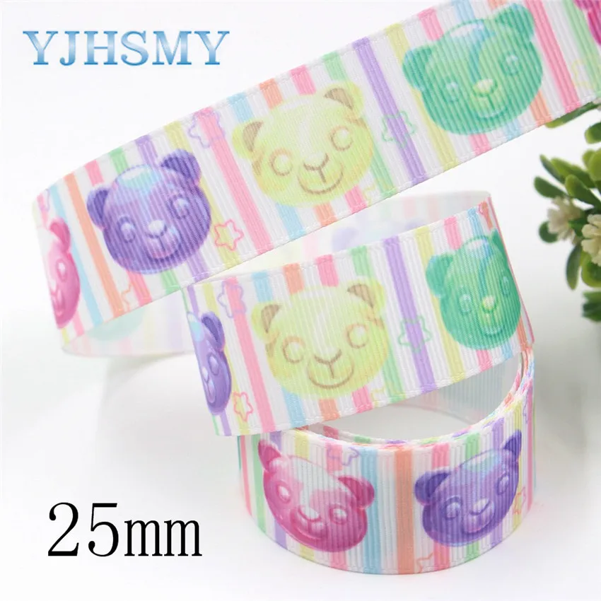 YJHSMY, I-191007-2388, 38 мм 10 ярдов мультфильм корсажные ленты, Свадебная вечеринка украшения лук кепки DIY аксессуары украшения материал - Цвет: I-191007-2390