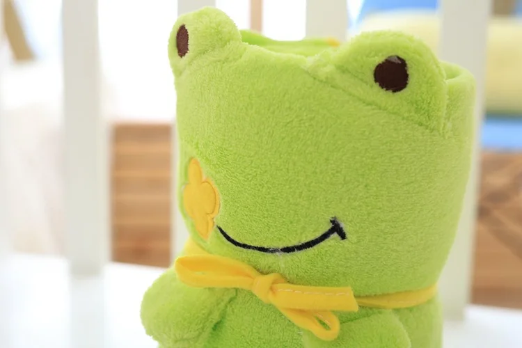 [Sale] Cartoon Small Pillow Blanket Cute Animal Blanket-Processing Washing Label Recruit Agents