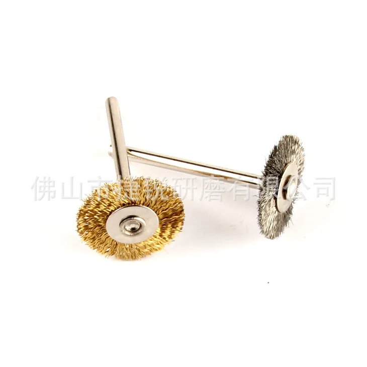 T-Shape 3X22 Mm Manufacturers Direct Selling Copper Wire Brush Copper Wire mini shua Wire Brush Flat Copper Wire Brush a Generat