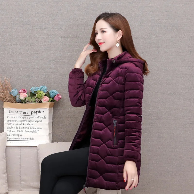 

High quality cotton clothes,Korean Version of Cotton-padded Jacket for Middle-aged and Elderly People
