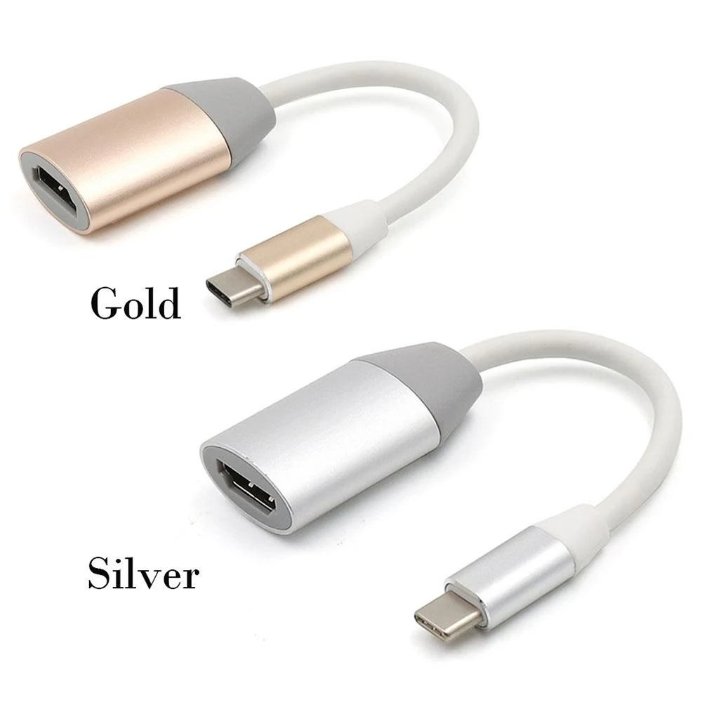 USB C к HDMI конвертер портативный Тип c штекер HDMI Женский адаптер 4 к 30 Гц разрешение для Macbook для HUAWEI P20 для samsung
