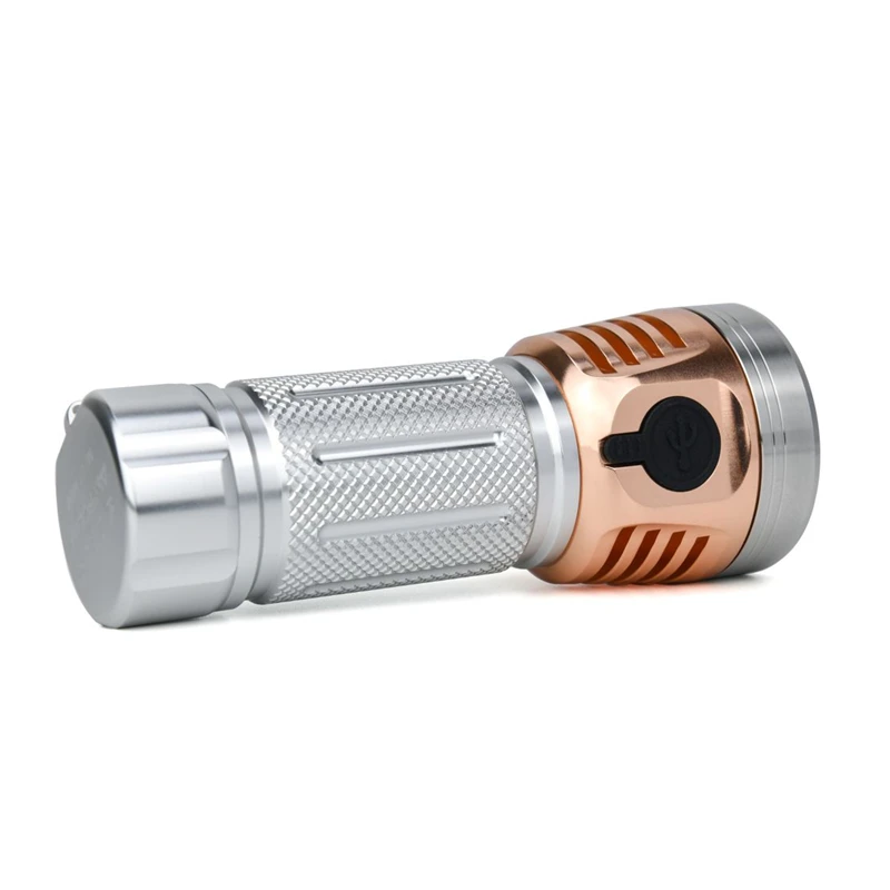 Astrolux MF01 мини медный Алюминиевый 7* SST20 5500lm EDC фонарик+ 26650 5000mAh 3C Питание от батареи Фонарь светодиодный фонарь