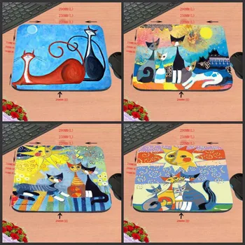 

Mairuige Color Cute Sun Cat New Product on Art Shelf DIY Luxury Printing Style Non-slip Laptop Mouse Pad Desk Mat