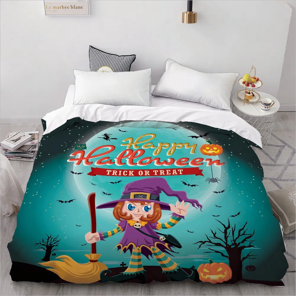 3D пододеяльник 200*200/queen/Double, кровать одеяло/Чехол, постельные принадлежности для детей/малышей/детей 220x240, Хэллоуин Вечерние