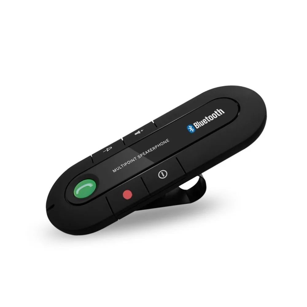 USB Bluetooth Handsfree Car Kit Wireless Bluetooth Speaker Phone MP3 Music Player Sun Visor Clip Speakerphone Charger no aux car bluetooth speakerphone