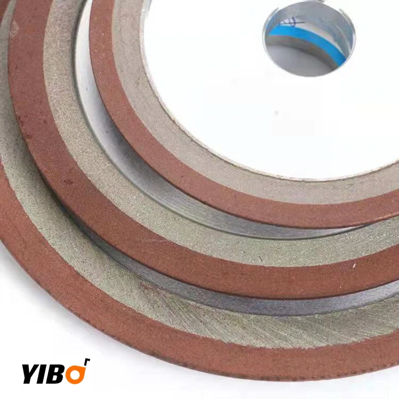 75mm/80mm/100mm Diamond Grinding Wheel Cutting Disc Resin Bond For Tungsten Steel Milling Cutter #150/240/320