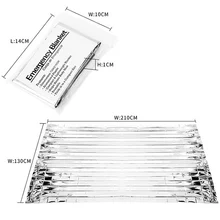210x130 см водонепроницаемое термальное аварийное одеяло наружное портативное оборудование