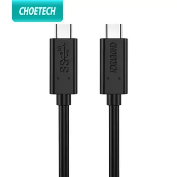 

CHOETECH USB Type C Cable USB-IF Certified USB 3.1 Gen 2/10Gbps 1m 5-20V/3A 60W Type C Cable For 2018 Macbook Pro USB C Cable
