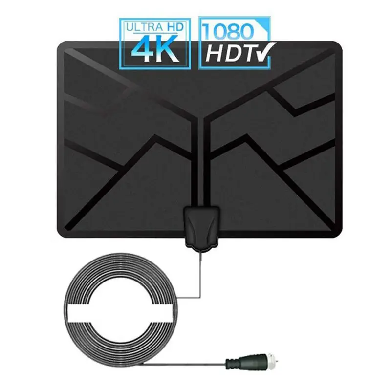 P01 ТВ Антенна в помещении HD 1080P многоканальный 980 миль цифровой ТВ Boost антенны высокого качества - Цвет: P01