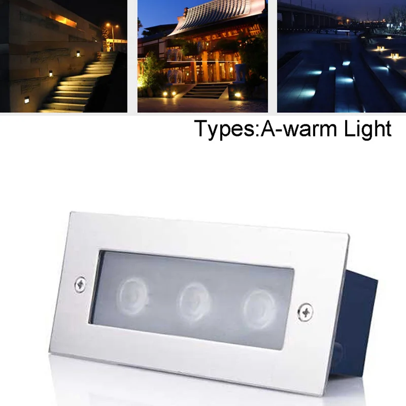 85-265V LED Buried Inground Wall Recessed Light Garden Outdoor Deck Path