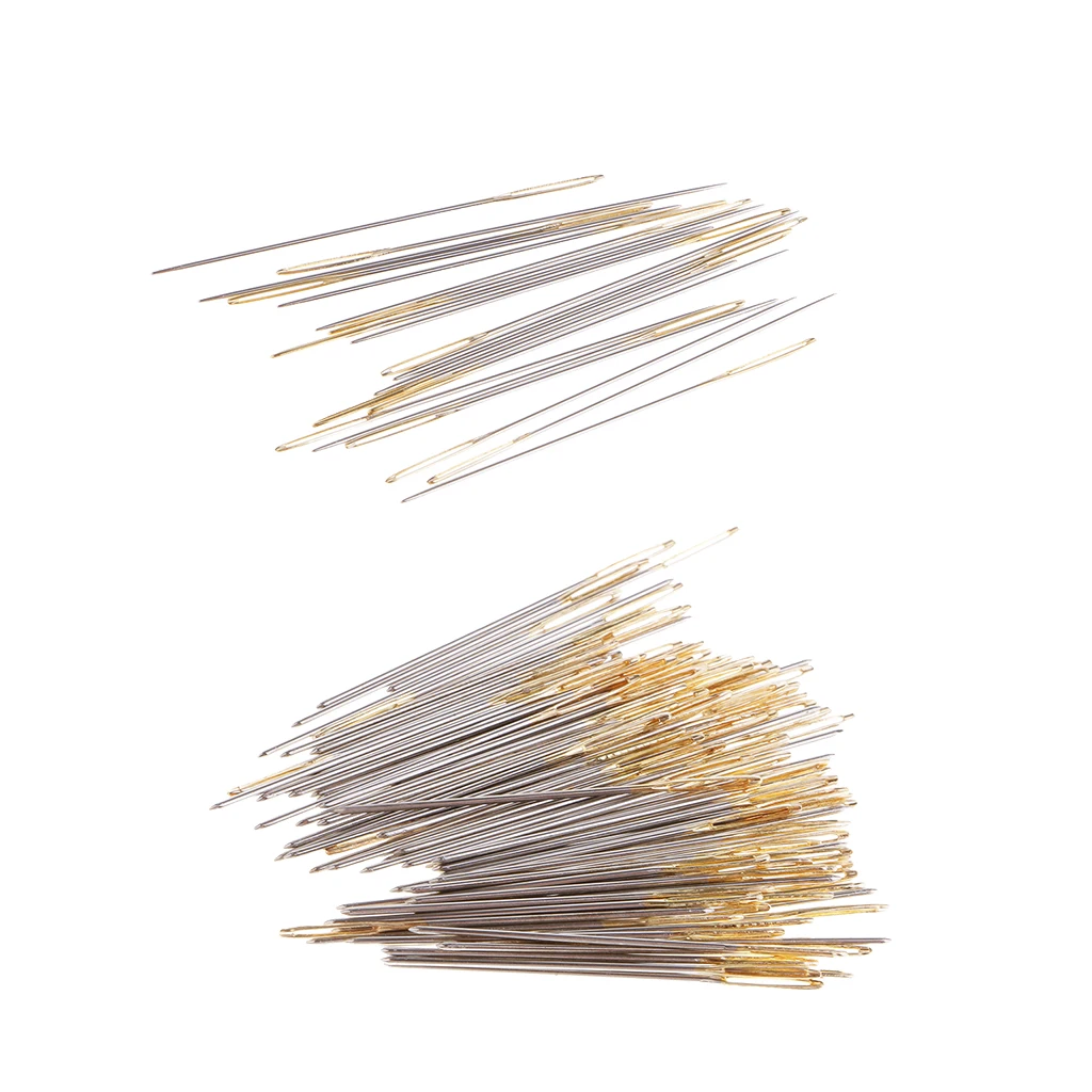 120Pcs Large Eye Blunt Needles Thread Yarn Knitting Tapestry Needle Metal Embroidery Darning Craft Sewing Needles #26 #28