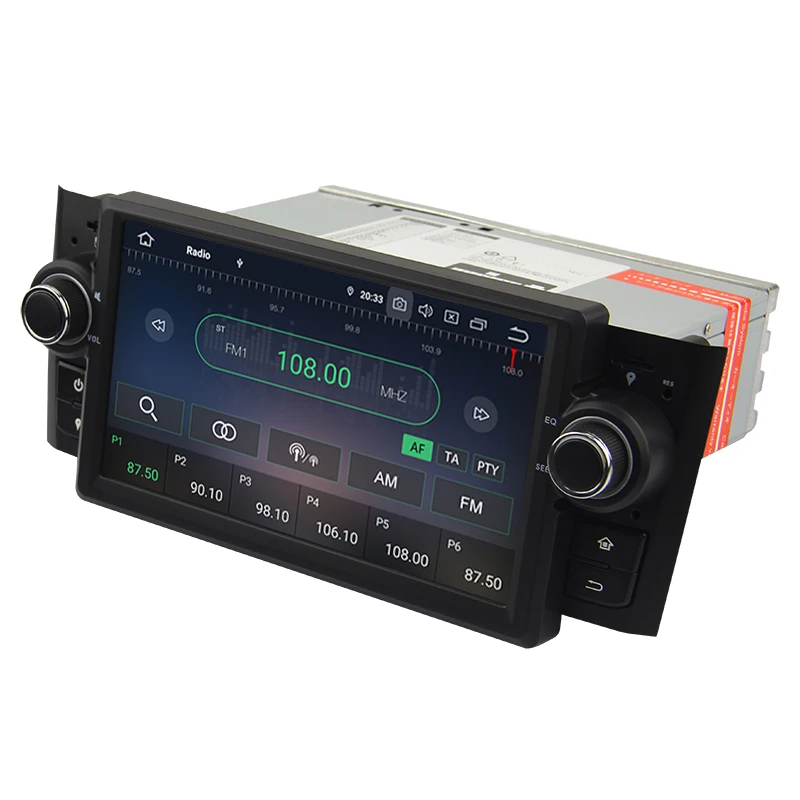 Excellent Android 9.0 Octa Core 4G RAM 64G ROM GPS Navigation 7 " Car DVD Multimedia for Fiat Grande Punto/Linea 2007-12 with Radio/BT/RDS 3