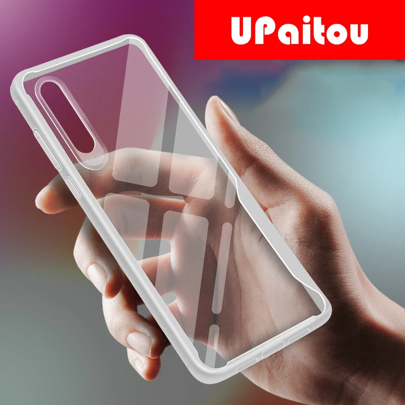 UPaitou Plain Case for Samsung Galaxy A70 A60 A50 A40 A30 A20 A10 M10 M20 M30 Bumper Soft Transparent TPU Cover |