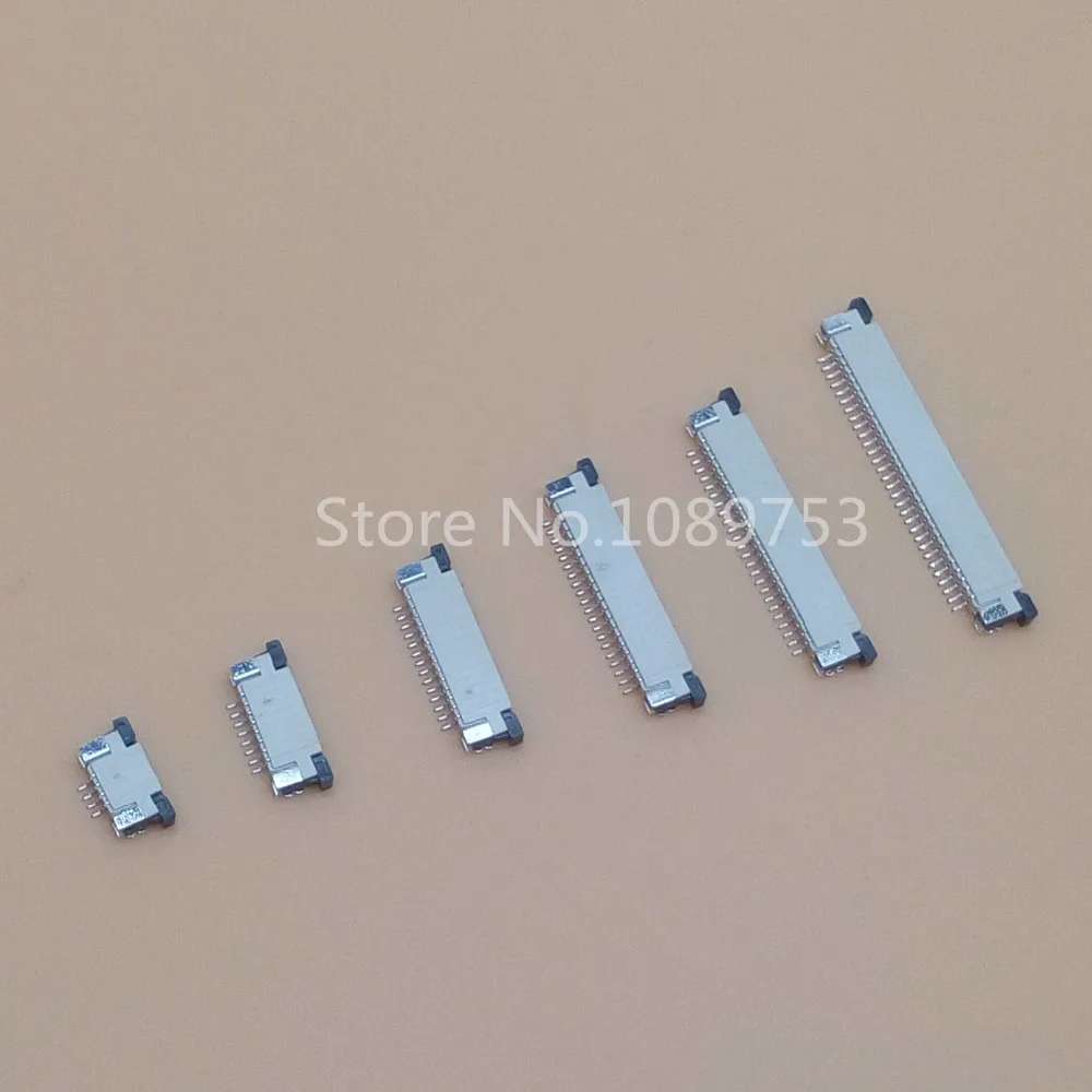 

10Pcs 1.0mm Pitch FPC Connector Drawer Type Ribbon Flat Cable Holder Top Contact 4/6/8/9/10/12/14/15/16/18/20/22/24/26/28/30Pin
