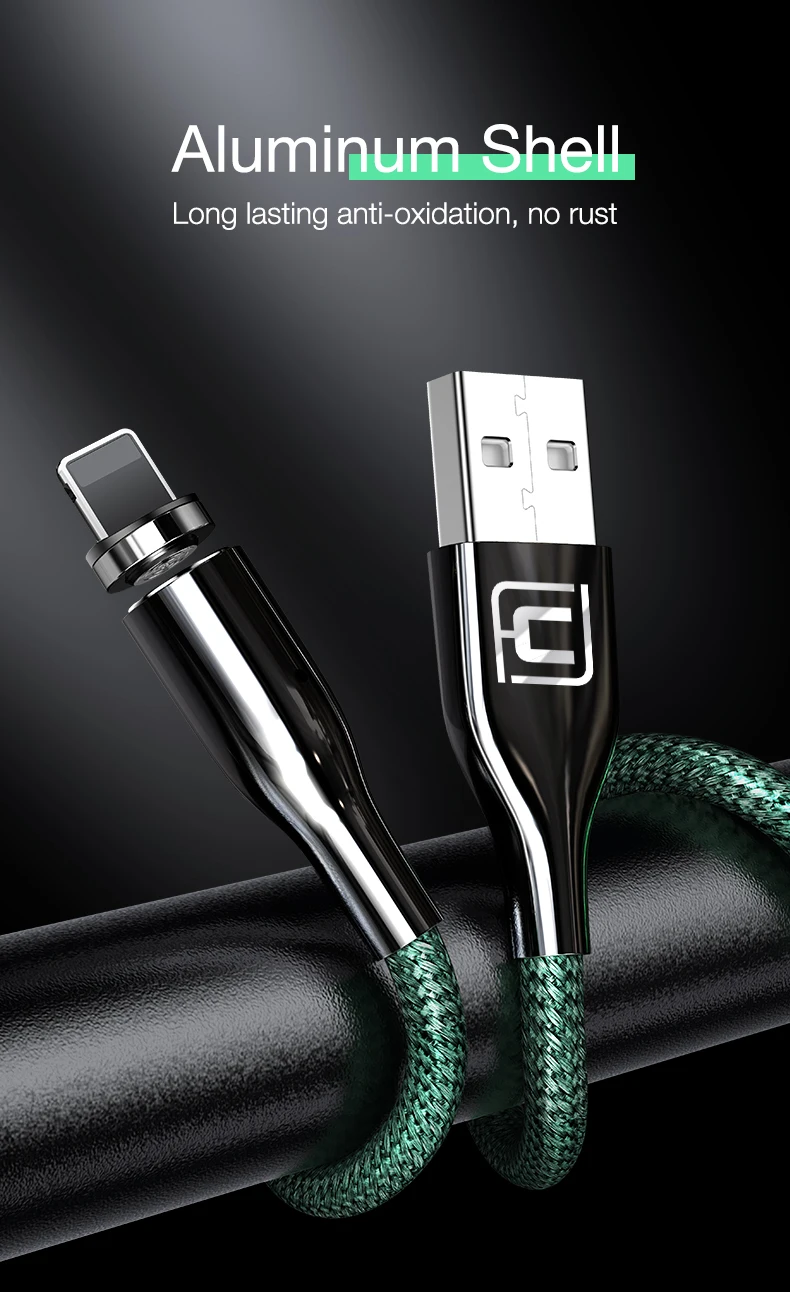 Cafele новейший Магнитный USB кабель для iphone samsung Xiaomi huawei Плетеный USB кабель QC3.0 зарядное устройство для iphone Micro type C 120 см