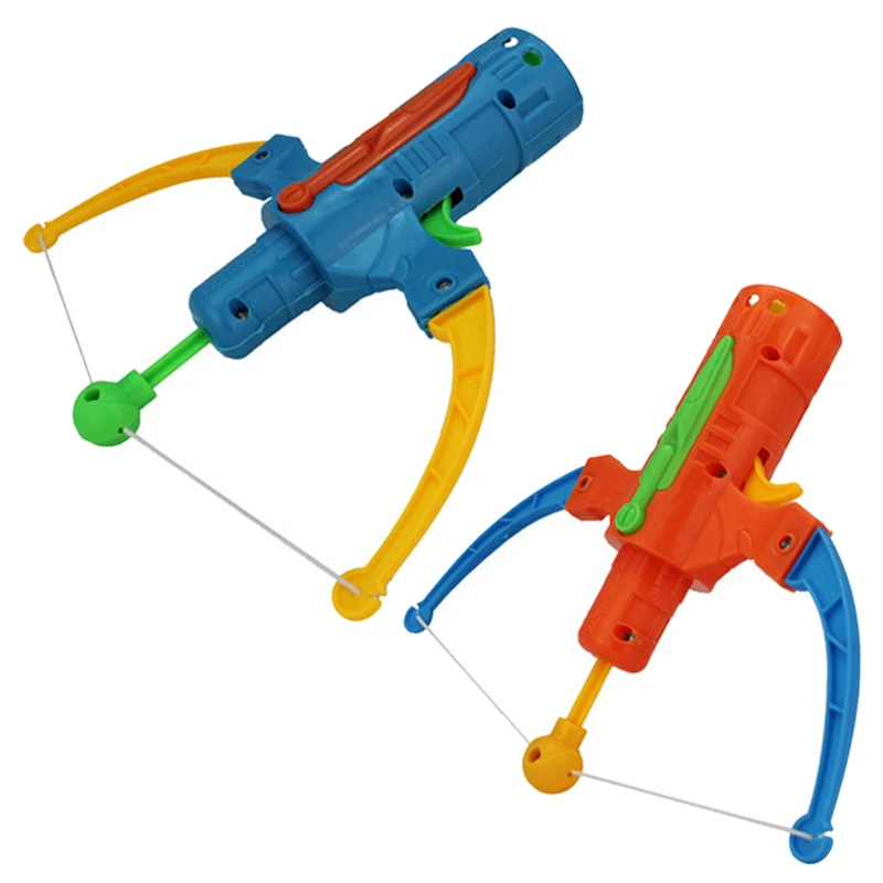 Outdoor Sports Table Tennis Gun Plastic Ball Slingshot Game Random Color Shooting Toy Arrow Style Bow Archery For Children Gifts 2 Outdoor Sports Table Tennis Gun Plastic Ball Slingshot Game Random Color Shooting Toy Arrow Style Bow Archery For Children Gifts