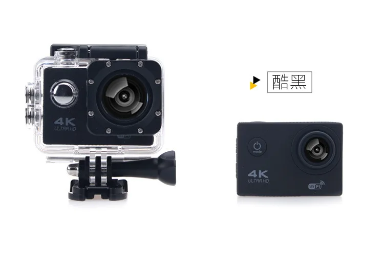 Стильная ультра-HD 4K Экшн-камера 170D Wifi Спортивная камера 30 М Подводная камера Go Водонепроницаемая профессиональная велосипедная камера на шлем для автомобиля DVR