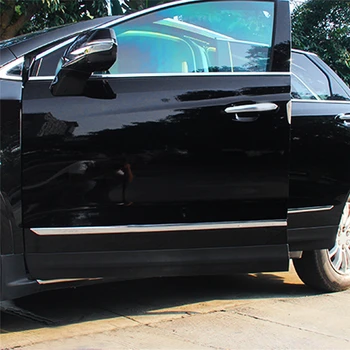 

For Cadillac XT5 2016 Car Styling Door Gate Side Pedal Sill Cover Frame Trim Sticker Exterior Accessories