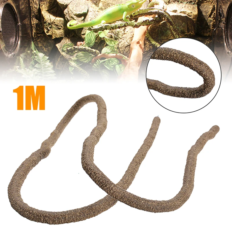 1meter Reptiles Vine Climber Jungle Forest Bend Artificial Reptiles