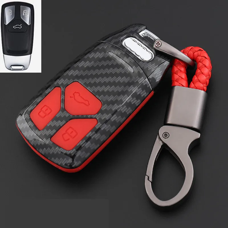 ABS-Carbon-Fiber-Shell-Silicone-Cover-Remote-Key-Holder-Fob-Case-KeyChain-For-Audi-A4-A5.jpg_640x640