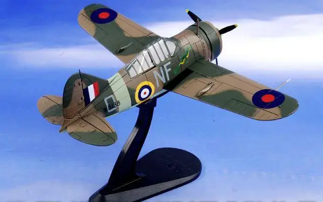 Хобби мастер Брюстер F2A Буффало буйвововол RNZAF № 448 Sqn Noel Sharp Сингапур 1941 1/48 литье под давлением модель самолета
