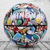 New Colorful Flower Shoes Graffiti Wear-resistant Outdoor Basketball Limited Edition Street Trend Cool Adult No.6  7 Feel King 1