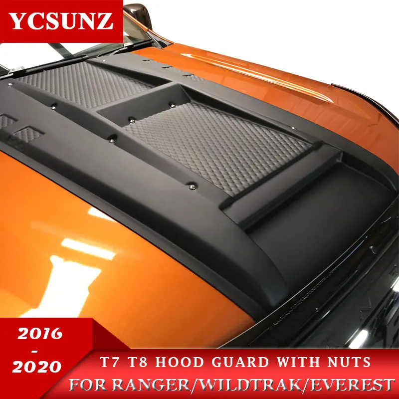Капот с гайками аксессуары для Ford ranger T7 T8 2016 2019 2020 Wildtrak Endeavour Everest ycsunz|hood hood|hood scoophood
