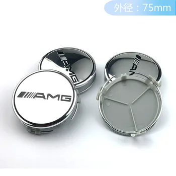 

4pcs Car Styling 75mm Wheel Center Caps ABS Car Covers Wheel Badges For Mercedes Benz Hubcaps Rim Caps Series AMG Emblem Logo