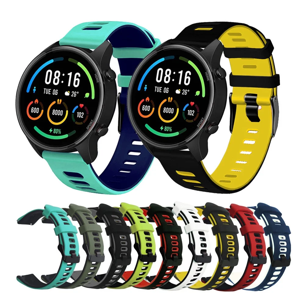 Smart Watch Cinturino In Silicone Bicolore Per Huami Amazfit Gts 2 /Gts2 Mini Gts 2E Per Cinturino Sportivo Amazfit Bip S Gt 20/22Mm