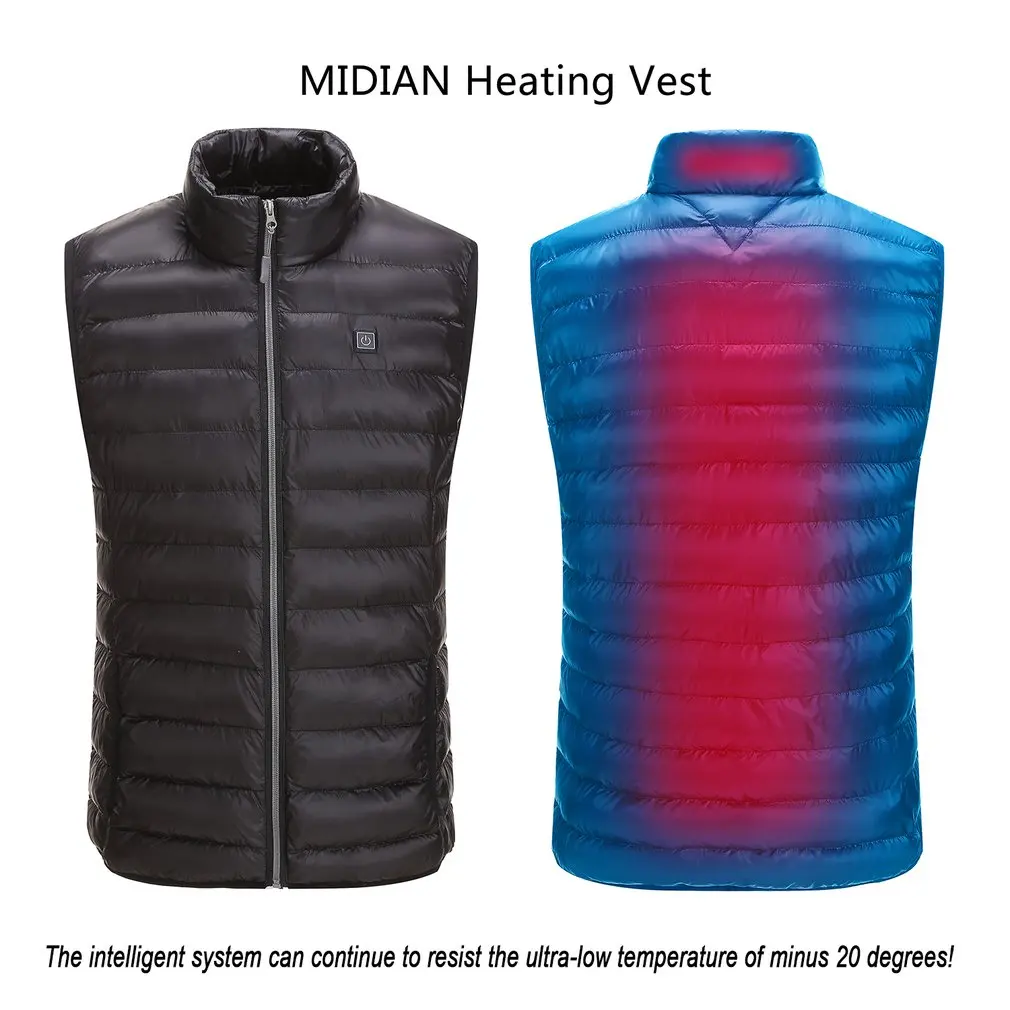 

Men Women Vest Usb Smart Heating Suit Winter Charging Heating Warm Vest Clothes Carbon Fiber Heating Vest