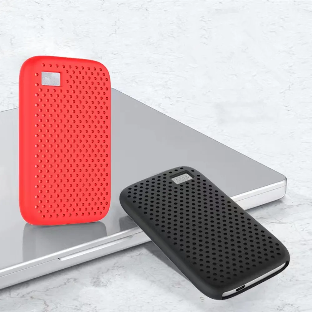 Portable SSD Hard Disk Case Soft Silicone Cover Protect Sleeve Skin PSSD Case for WD My Passport Portable SSD Hard Drive 500G/1T/2T/4T