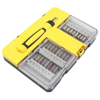 

26 in 1 Ratchet Screwdriver Set Sii Steel - Corn Yellow