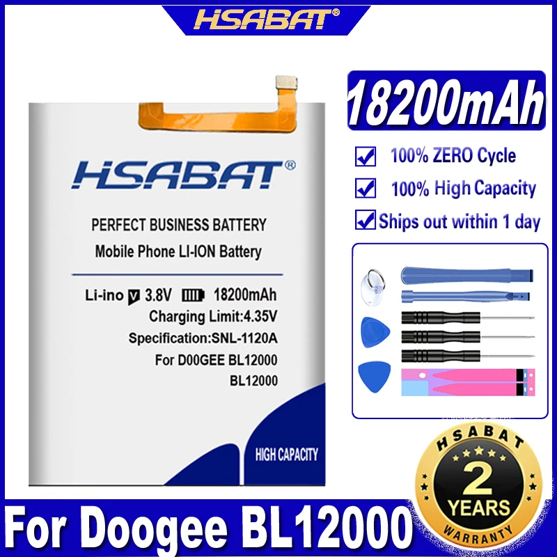 Аккумулятор HSABAT 17600 мАч Для DOOGEE BL12000 Pro MTK6763T | Мобильные телефоны и аксессуары