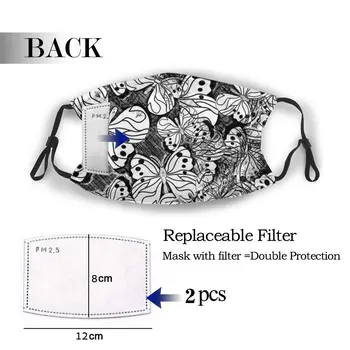 

protective mask with filter Butterflies anti dust PM2.5 reuse adult teen child girl