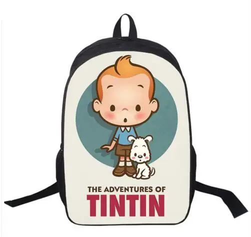 as pictures Мультяшный рюкзак Tintin Adventure/Popeye The Sailor для подростков, школьные рюкзаки для мальчиков и девочек, детские школьные сумки, женская сумка - Цвет: as pictures