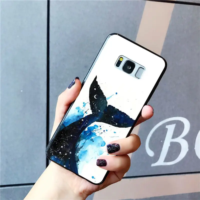 Babaite Killer Whales акварельный принт океанские животные чехол для телефона для samsung Galaxy S10E S7 Edge S9 S8 S10plus S6 S10Lite S5 M10 - Цвет: A3
