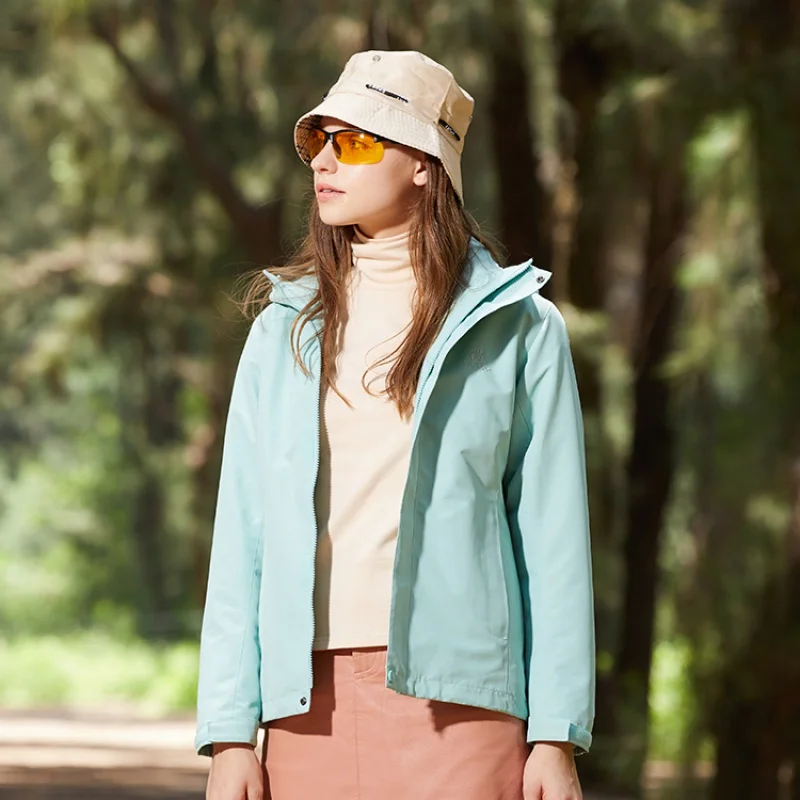 Detachable Soft Shell Winter Jacket With Lining Windproof And Rainproof