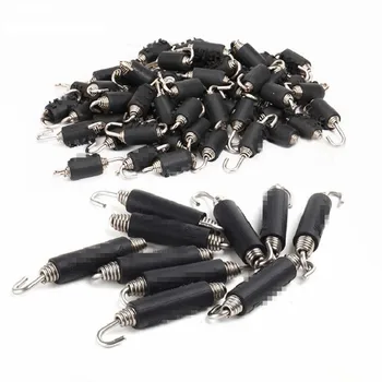 

2 PCS universal Motorcycle Exhaust Pipe Muffler blue Mounting Spring Hooks Link Pipes Stainless Steel