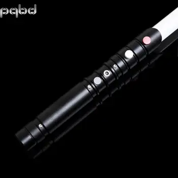 

pqbd Plus Lightsaber RGB Luminous Sound Effect Force Laser Sword Cosplay